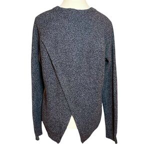 Madewell Gray Marled Knit Tulip Back Long Sleeve Sweater Women’s M Style# G6851